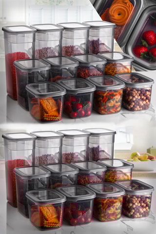 24 Bewaarbakjes - 130 tot 320cl