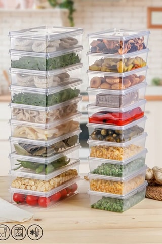 10 Bewaarbakjes - 2 l