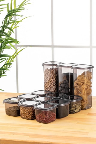 12 Bewaarbakjes - 55 en 175 cl