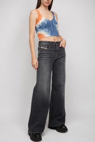 Crop top tie-dye - Azul cobalto