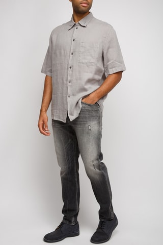 Camisa de lino - Gris oscuro