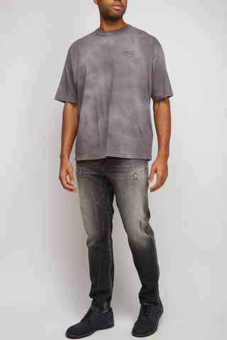Camiseta tie-dye - Gris oscuro