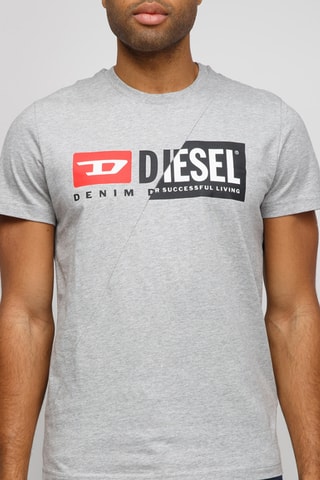 Camiseta slim fit - Gris jaspeado