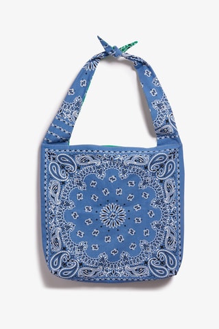 Borsa da spiaggia double face - Celeste e verde chiaro - Etam