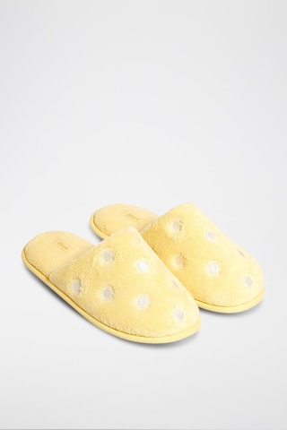 Pantufas Ginit - Amarelo e branco