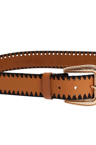 Cinto em couro - Castanho