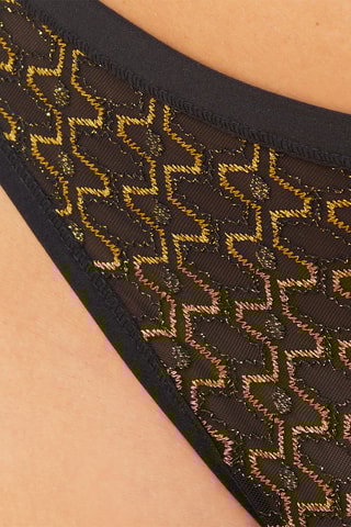 Tanga Jay Plus Size - Nero - Etam