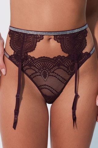 Cinta de ligas Starlettiz - Bordô - Undiz