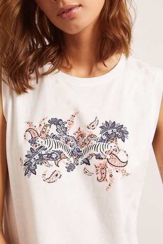 Camisola de alças - Branco