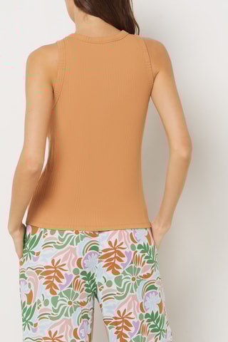 Camisola de alças de pijama Coly - Mostarda