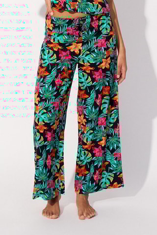 Calças wide legs Mandiz - Preto - Undiz