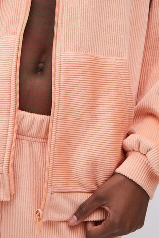 Casaco de veludo Milaniz Pêssego