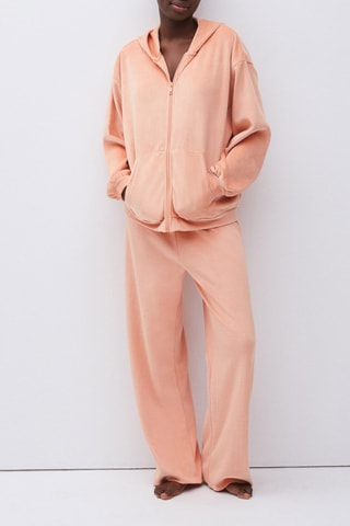 Casaco de veludo Milaniz Pêssego