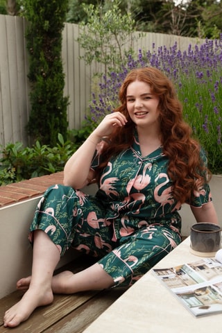 Camicia da notte Ivy - Verde scuro