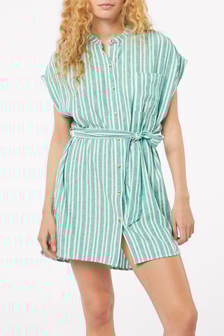 Camisa de dormir em linho Anis - Verde - Etam