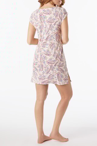 Camisa de dormir Solis - Cru e coral