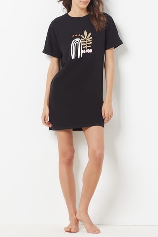 Chemise de nuit Zanzibar Noir - Etam