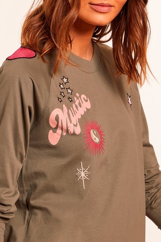 Camisa de dormir Marine Caqui-azeitona