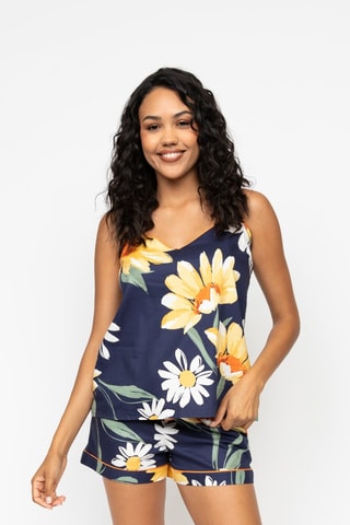 Top de pijama Georgina - Azul-marinho