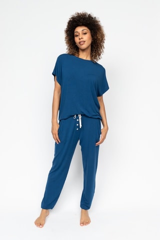 Blusa de pijama Harriet - Azul-petróleo