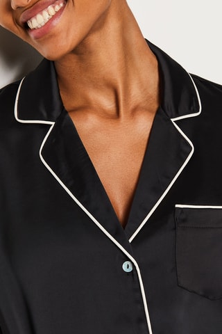 Camisa de pijama - Preto