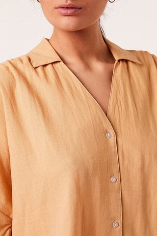 Camisa em linho - Mostarda