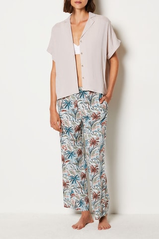 Pantaloni pigiama - Bianco e celeste - Etam