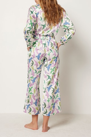 Pantaloni pigiama a vita alta - Bianco - Etam