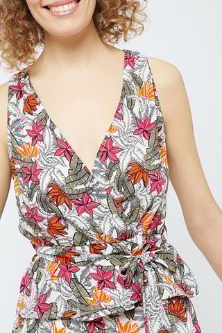 Top Tropico  Estampado fundo branco