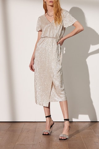 Vestido traçado Accord Esbranquiçado