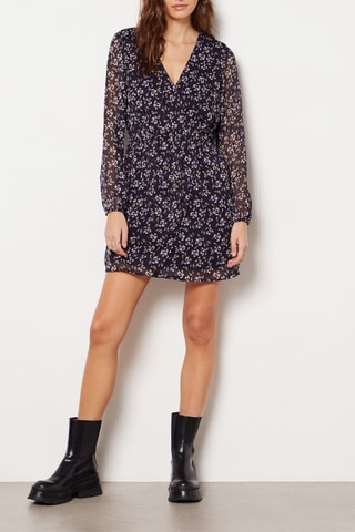 Vestido traçado - Preto