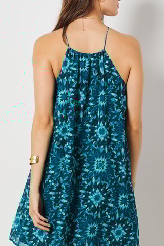 Vestido curto - Azul