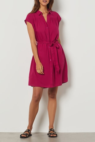 Vestido-camisa - Vermelho