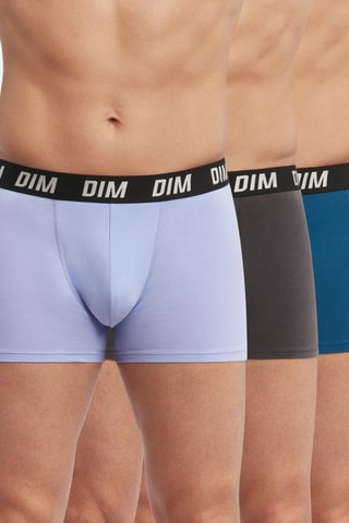 3 boxers Regul Activ - Malva e azul