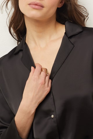 Blusa de pijama Essentiels Chic Preto - Etam