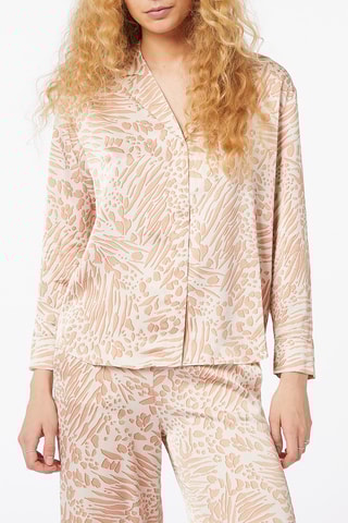 Camisa de pijama Beauty At Home Bege - Etam