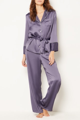 Camisa de pijama Ely - Azul-noite