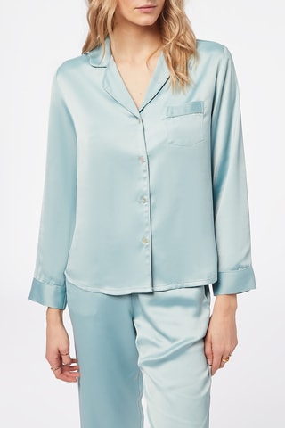 Camisa de pijama Essentiels Chic Azul - Etam