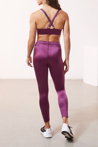 Leggings cintura subida Earline Ameixa