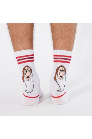 3 pares de meias Grinchoniz - Vermelho e branco - Undiz