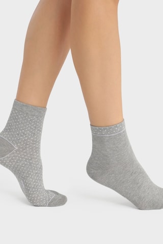 8 paia di calze  Coton Bio Good - Grigio - Dim