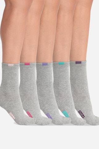 15 paires de chaussettes Ecodim 
Gris clair chiné - Dim
