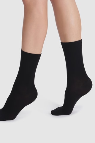 4 paia di calze Thermo - Nero - Dim