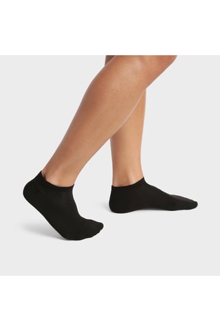 12 pares de meias curtas Coton Bio Good - Preto