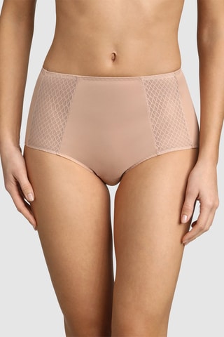 Cueca de cintura alta Barriga lisa Eco -  Nude