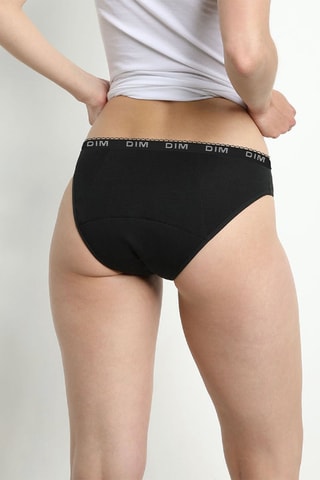 Cueca Protect Coton Bio - Preto - Fluxo muito abondante