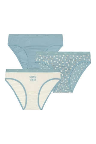 3 cuecas Os Pockets - Azul