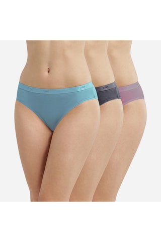 3 cuecas Os Pockets Eco - Azul, rosa e preto