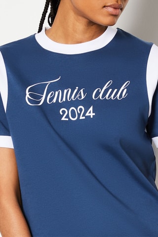 T-shirt Caroline - Azul-marinho