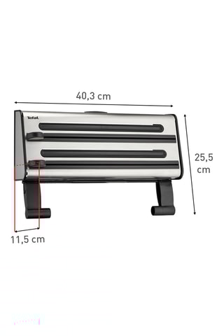 Drievoudige Wanddispenser Ingenio Kitchen Gadgets - 41 x 16,5 x 9,5 cm